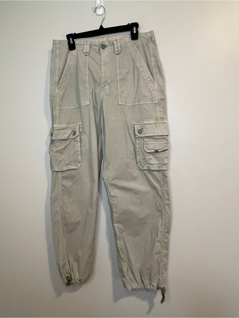 American Eagle Outfitters Beige Cargo Jogger Pants
